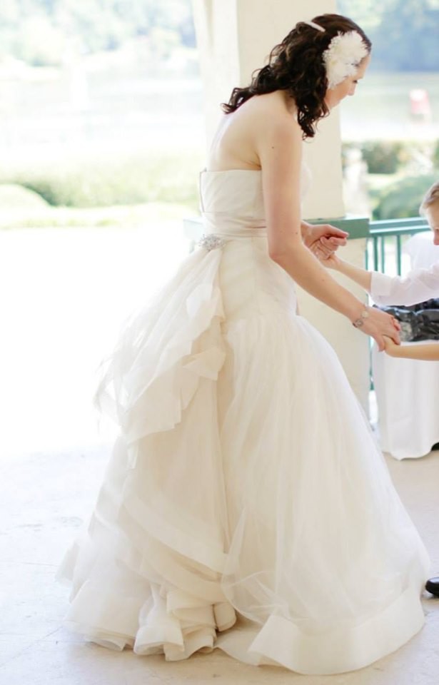 Vera Wang Draped Wedding Dress Used Wedding Dress On Sale 73 Off