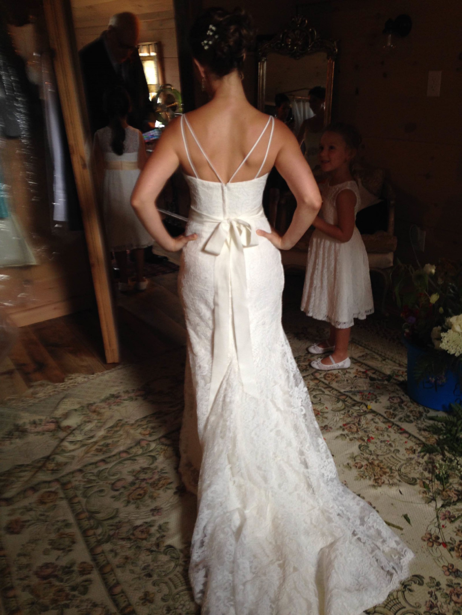 Vera Wang White By Vera Wang Illusion Tank Wedding Dress Second Hand Wedding Dress Save 67 