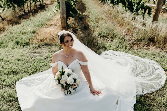 essense of australia classic satin ball gown