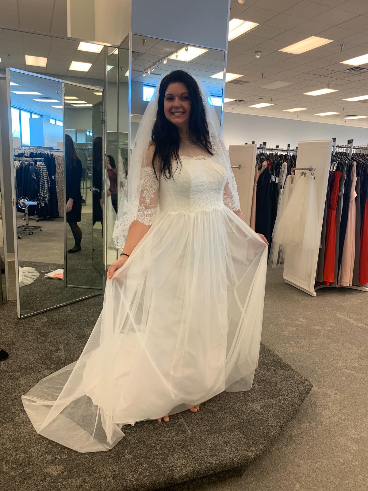 Galina Plus Size Tutlle Wedding Dress 4XL9WG3817 Used