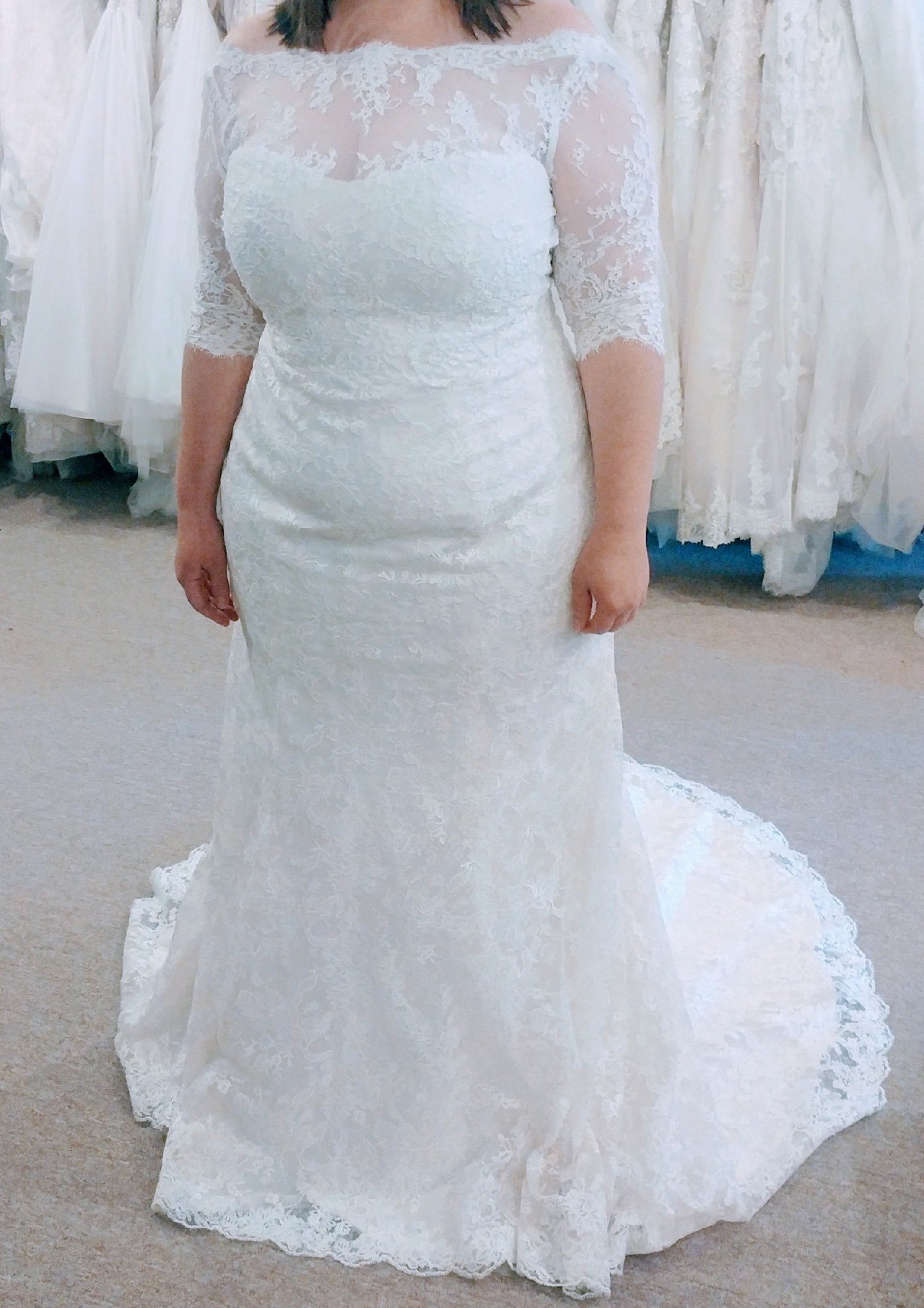 Fremragende rapport falsk Maggie Sottero Jaslynn + Matching lace Bolero (sleeves) Wedding Dress Save  82% - Stillwhite
