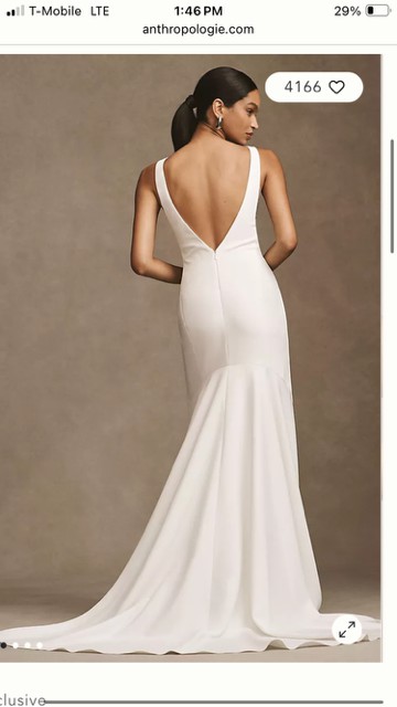Anthropologie, Watters Hyde Bateau-Neck Low-Back Trumpet Wedding Wedding Dress Save 67% - Stillwhite Anthropologie, Watters Hyde Bateau-Neck Low-Back Trumpet Wedding Wedding Dress Save 67% - Stillwhite