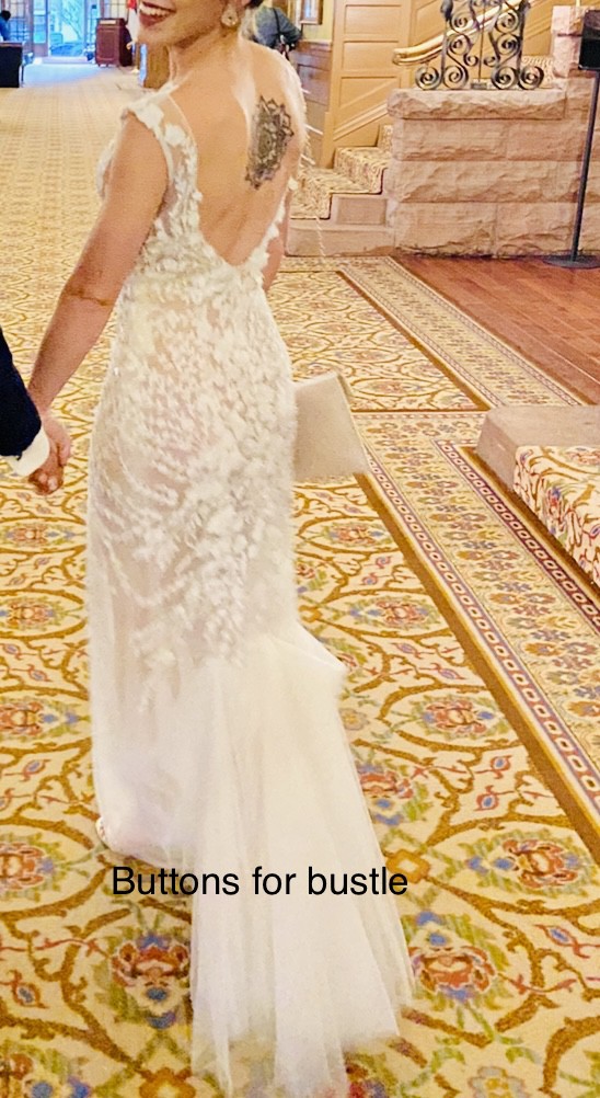 Galina Signature Custom Embroidered Floral Illusion Bodysuit Wedding Dress  Save 88% - Stillwhite