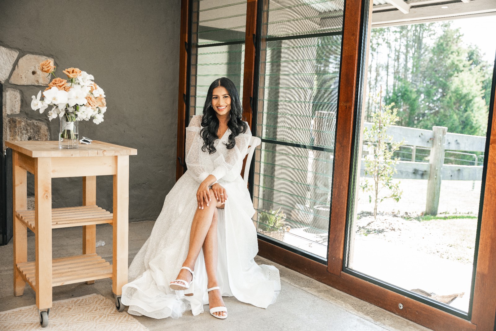 Olivia Bottega, Sparkly Wedding Dress Ella With High Leg Slit Wedding Dress  Save 56% - Stillwhite