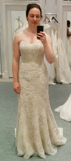 galina strapless wedding dress