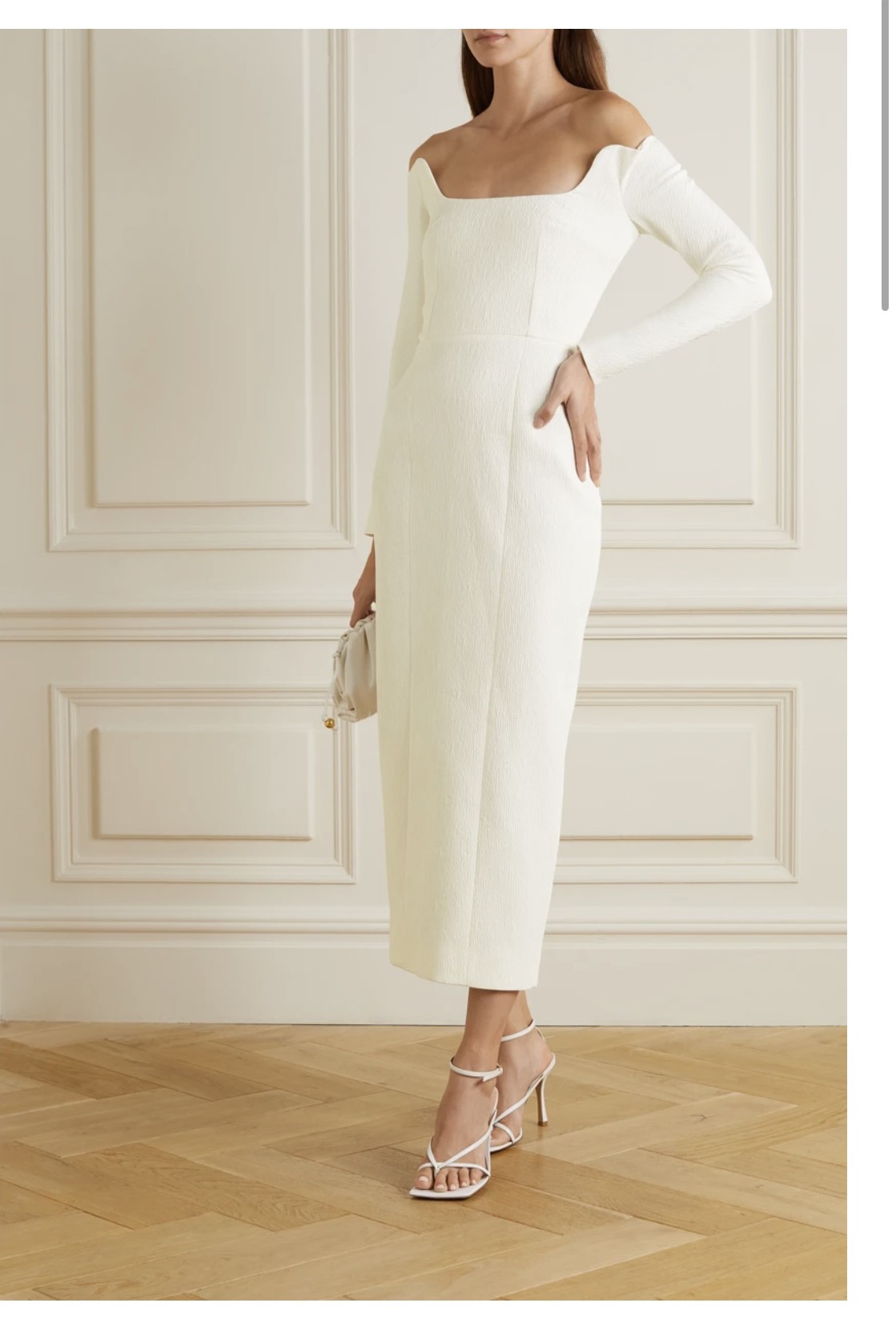 新品未使用Emilia Wickstead ネイビー サテン ハイヒール Emilia Wickstead RTW Spring 2022 [ PHOTOS ]