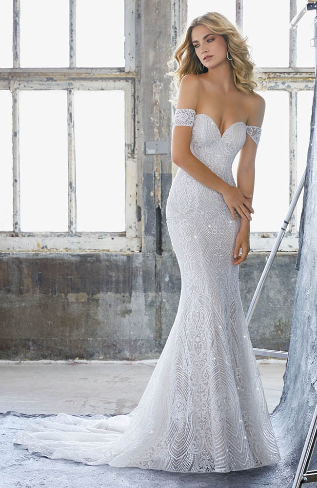 Fit Flare Used Wedding Dress On Sale 60 Off Stillwhite