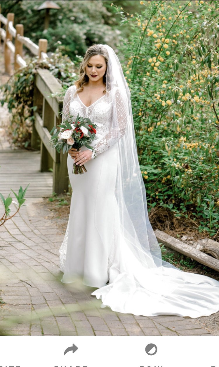 tara keely long sleeve wedding dress Tara Keely 2653 Lace Wedding Gown Size 12