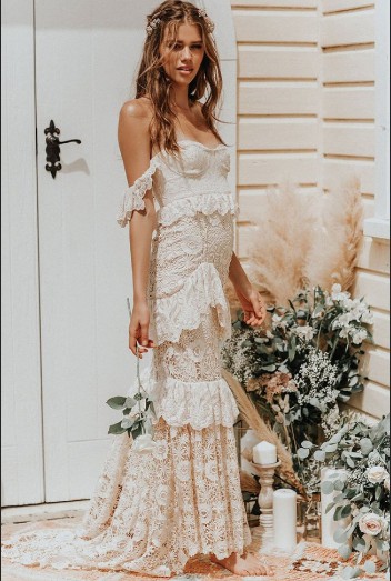 Spell The Gypsy Collective Estelle Lace Bridal Gown Wedding