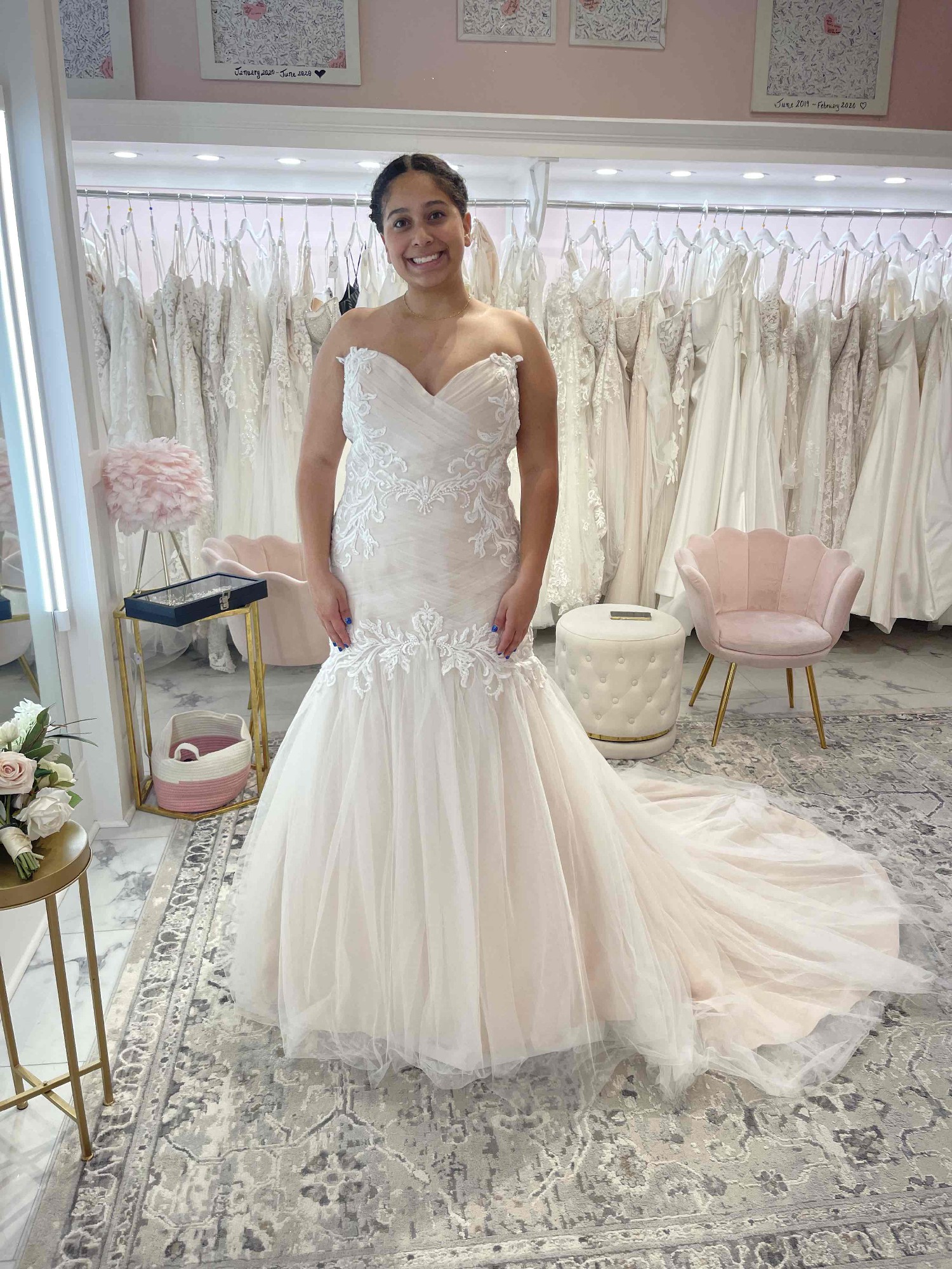 beaded wedding dresses georgia Beaded shoulder wedding dress | Pearl reception dress
