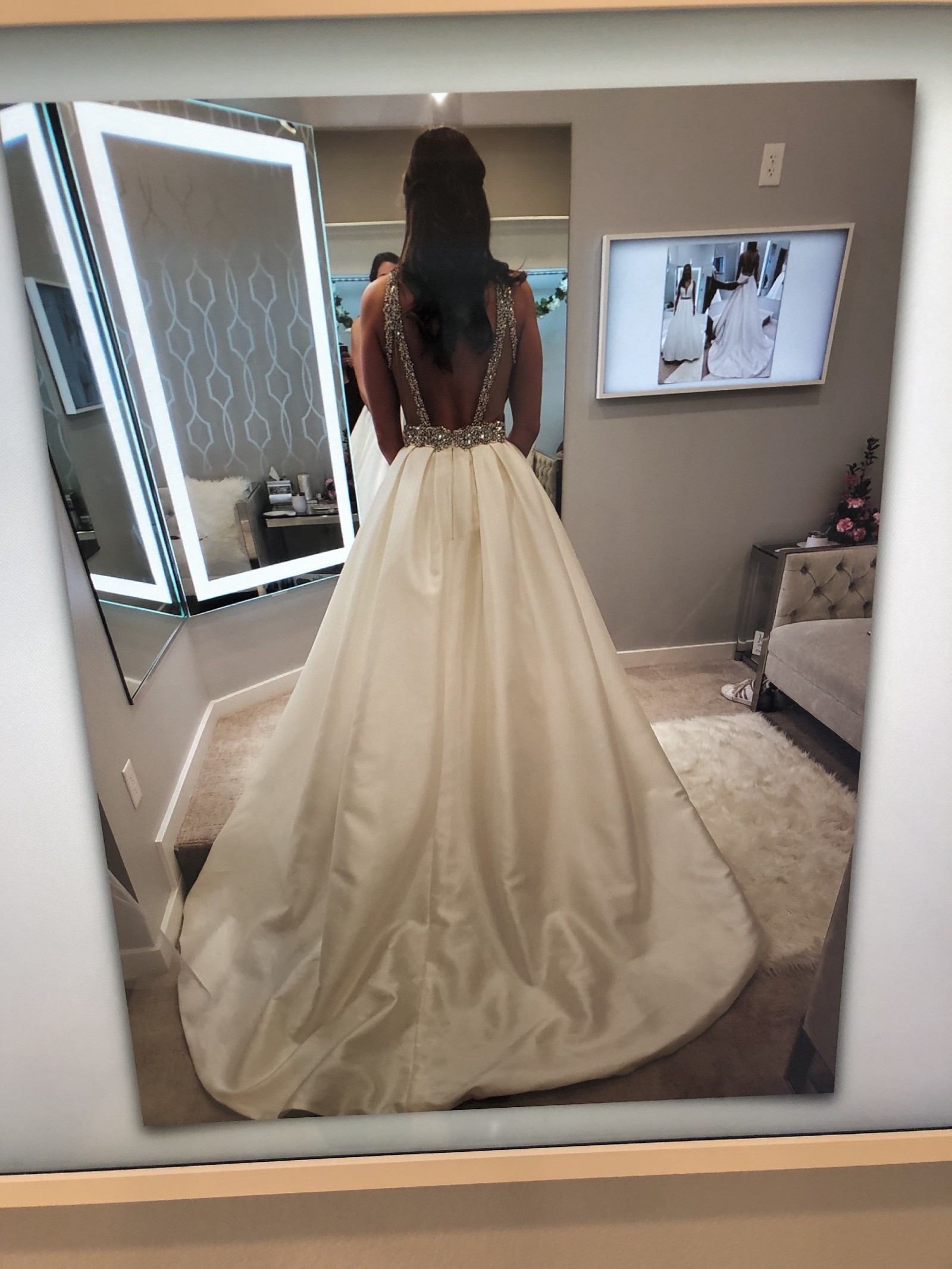 Calla Blanche, Paulette New Wedding Dress Save 75% Stillwhite