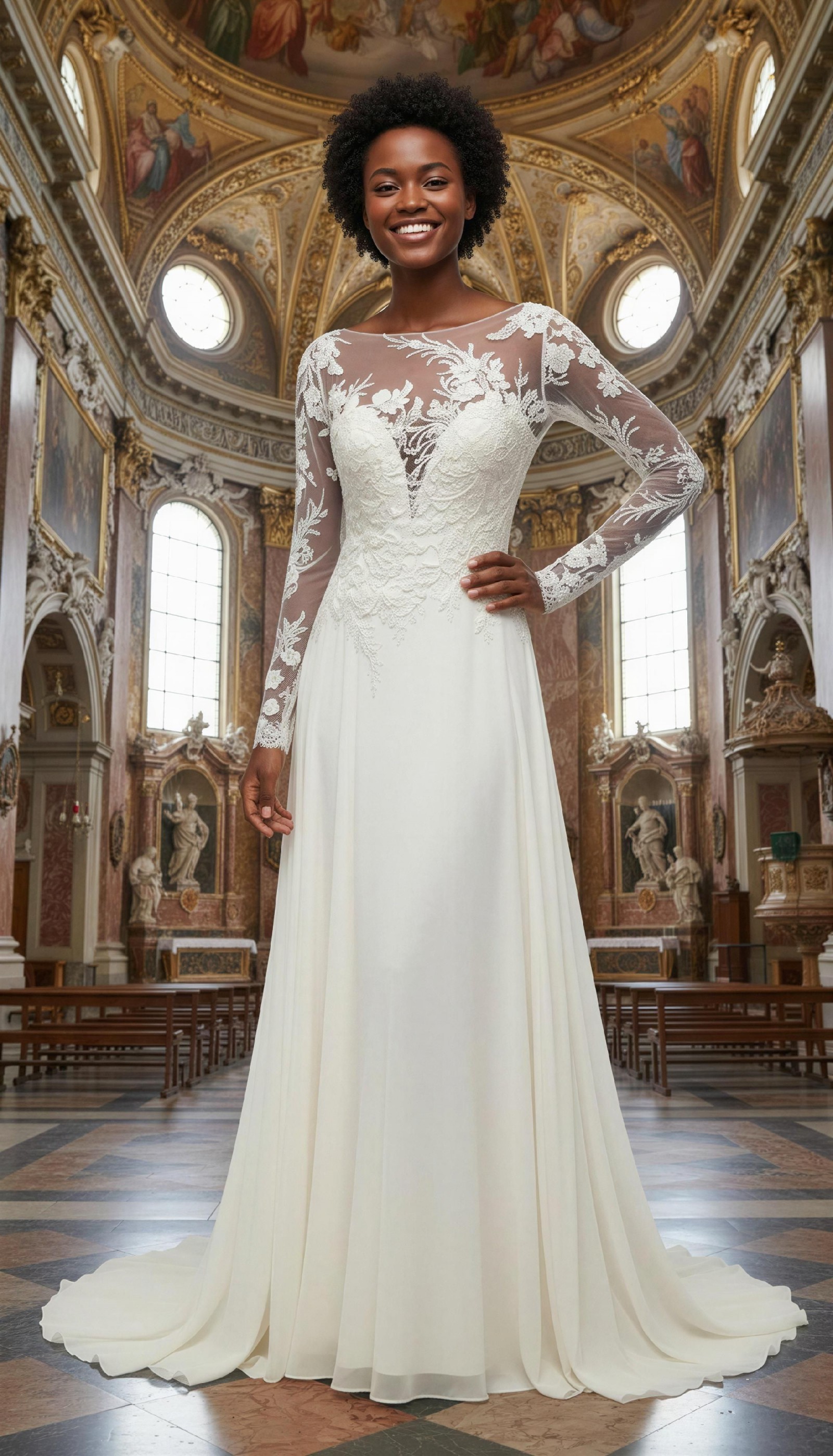 knee length dresses for ladies Zapaka Women Elegant Ivory Long Wedding Dress Off The Shoulder A Line Bridal Dress, Ivory / US8 main image 1