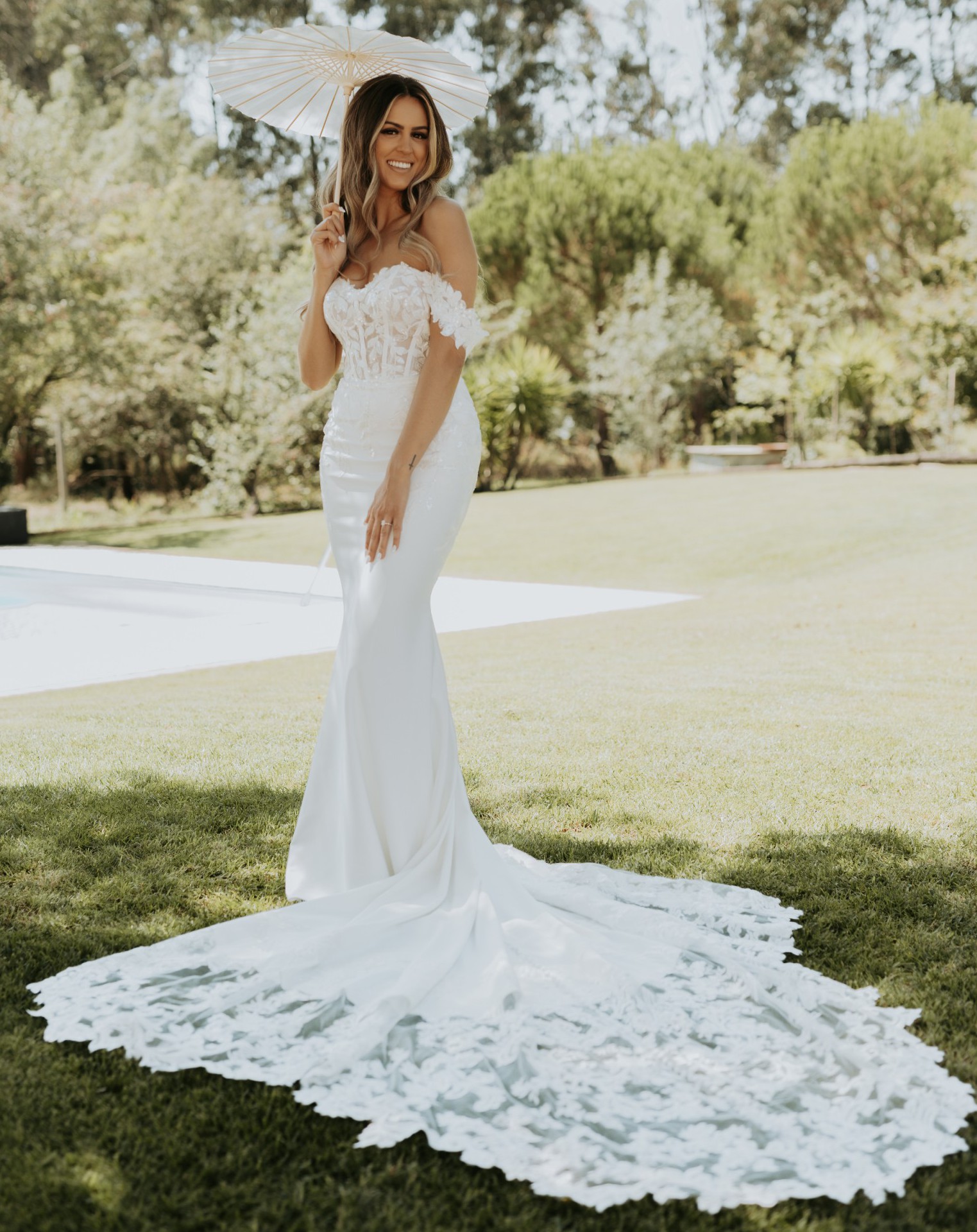 slim fit dress slacks Maggie Sottero 