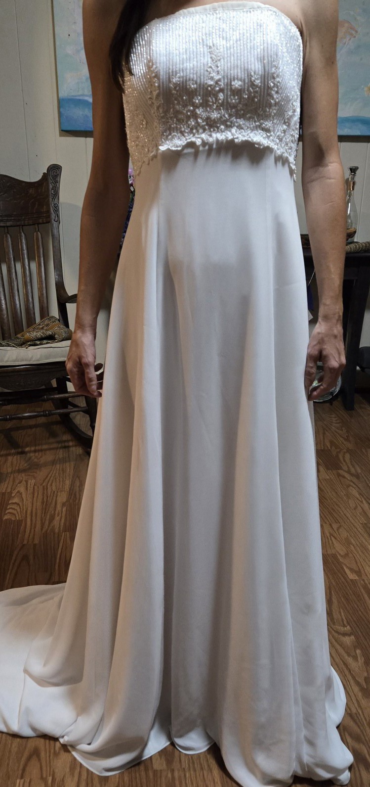 a line polyester dress A-line polyester dress