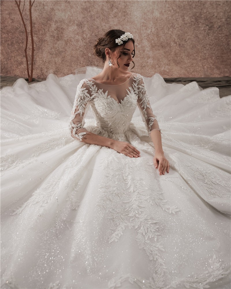 Amanda Novias Custom Made Luxury Lace Hand Beading Wedding Dress New