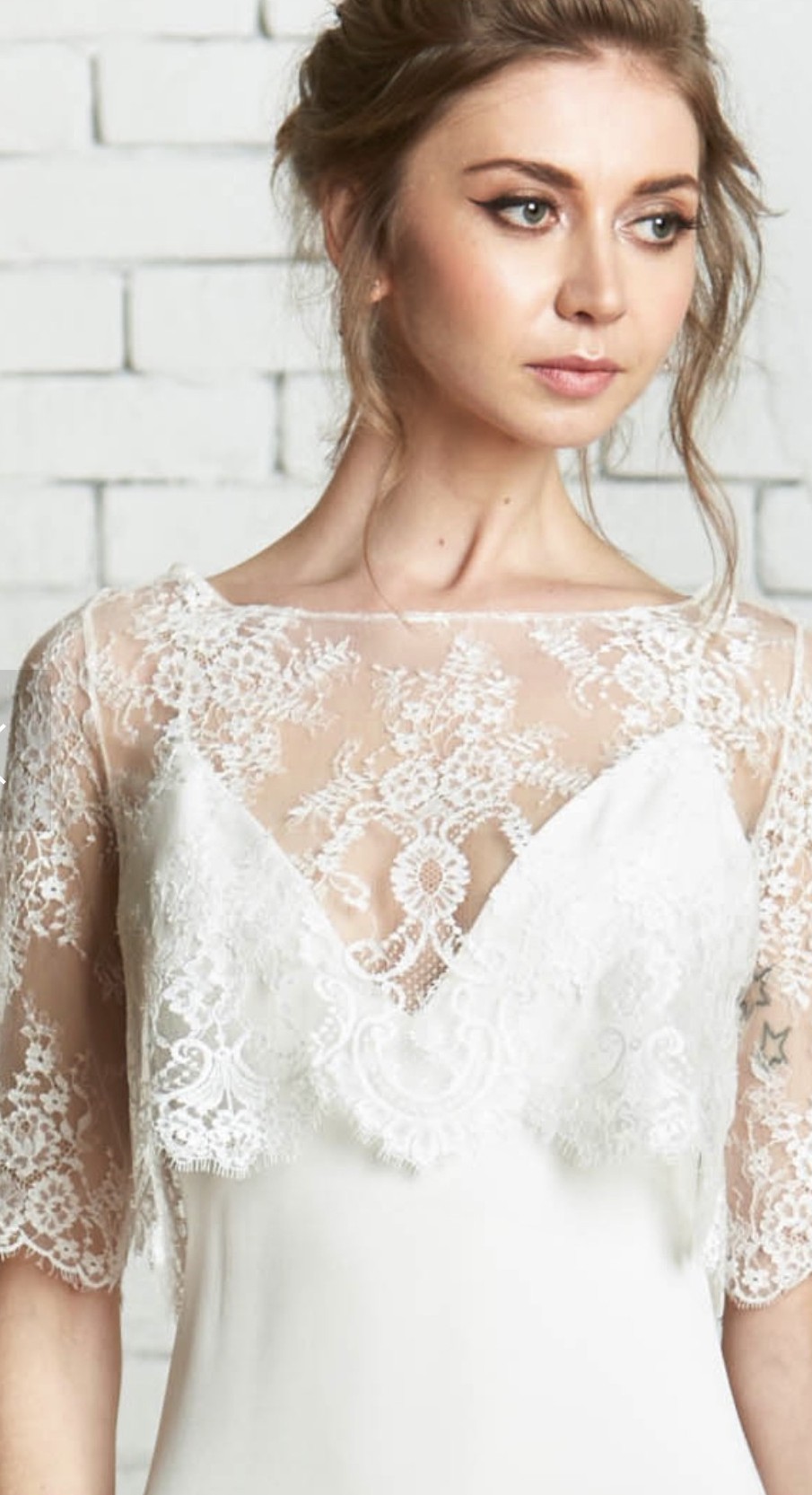 Rebecca Schoneveld Tali Top Lace overlay New Wedding Dress Save 32% -  Stillwhite