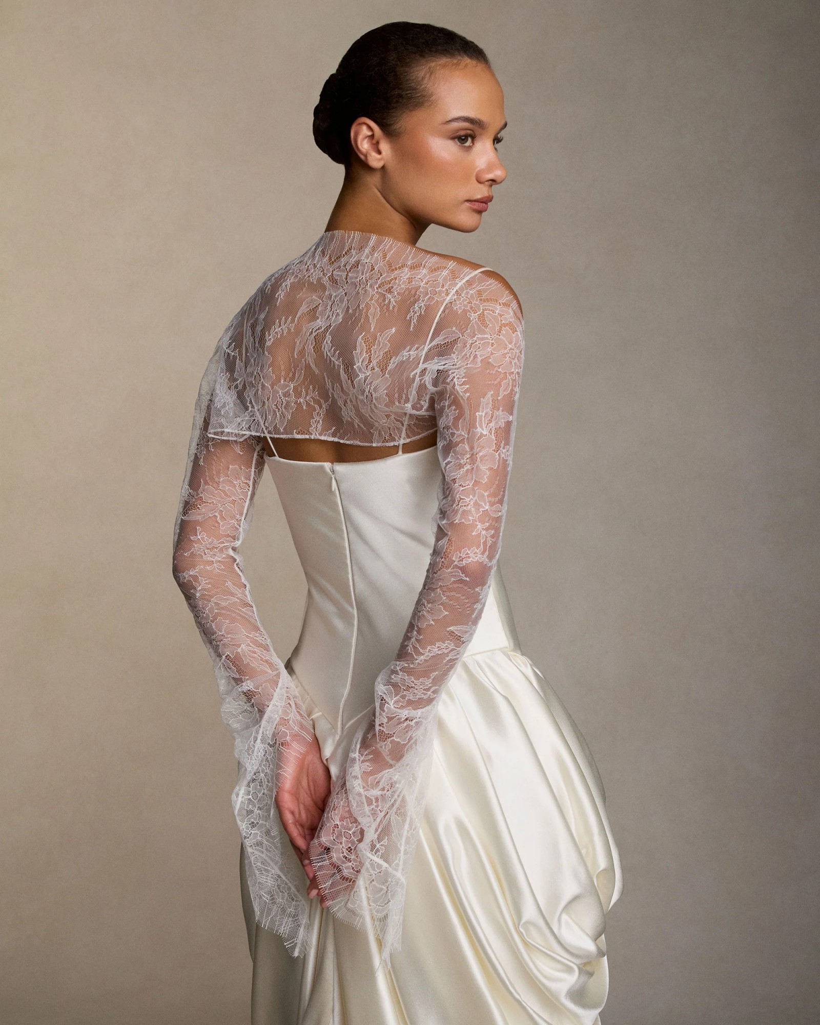 Danielle Frankel, Rebecca Bolero Wedding Dress Save 55% - Stillwhite