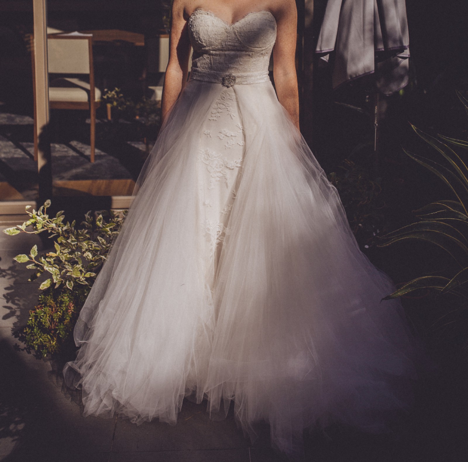 monique lhuillier tulle skirt