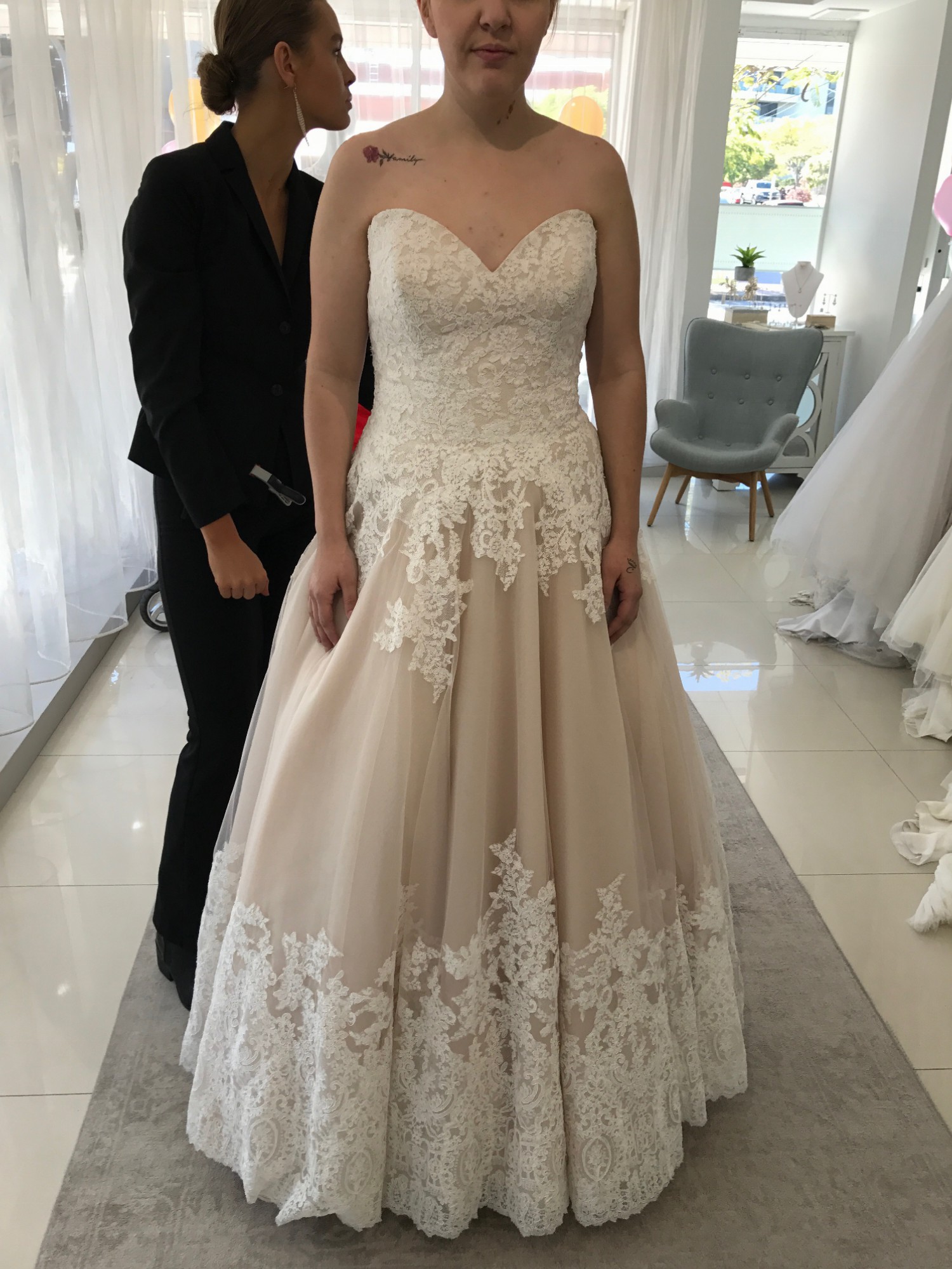 Unconventional Dresses With Color Empire Waist Plus Size Tea Length Wedding Dress Morilee, Elloise Or 2674 Unconventional Dresses With Color Empire Waist Plus Size Tea Length Wedding Dress Morilee, Elloise Or 2674