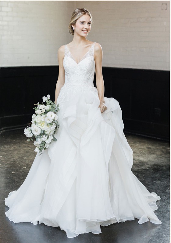 zac posen white gown