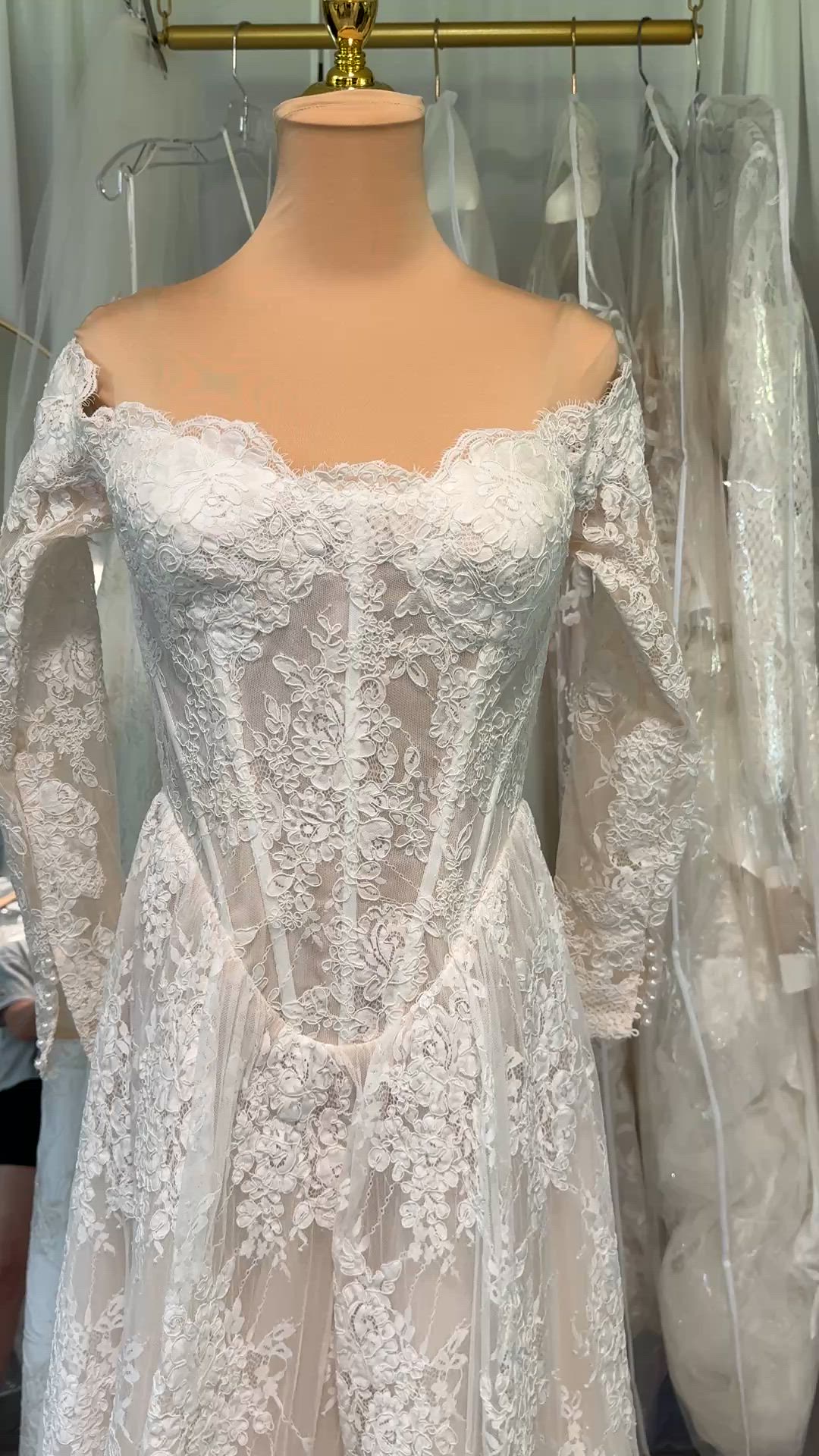 Hera Couture, Rhea Lace Corset Gown NEW