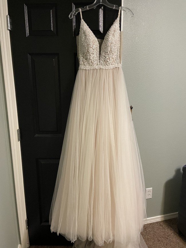 Madison James - 16-399 Dress in Coral main image 1