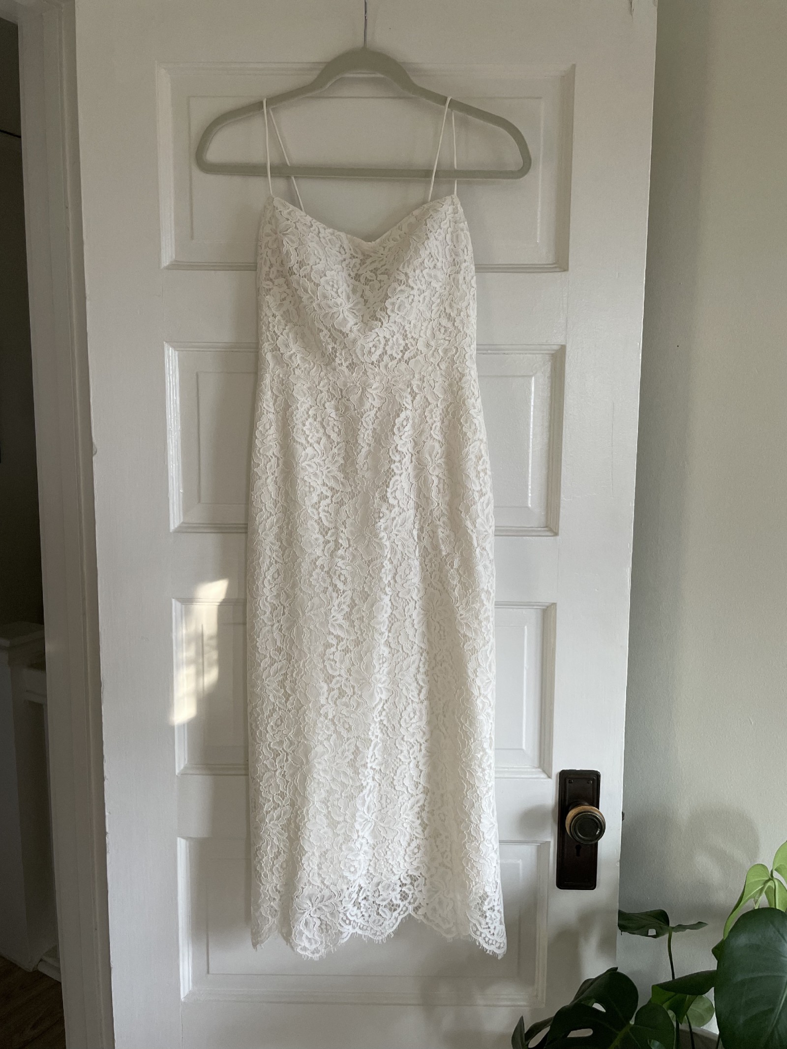 Lace J Crew Spaghetti Strap Foldover Dress Jenny Yoo Wedding Dress