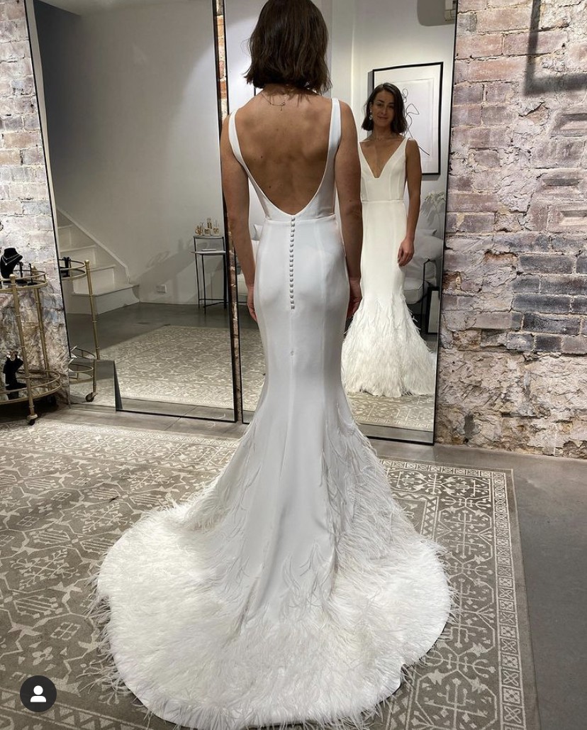 J.Andreatta Bridal Couture Custom Used Wedding Dress Save 52%
