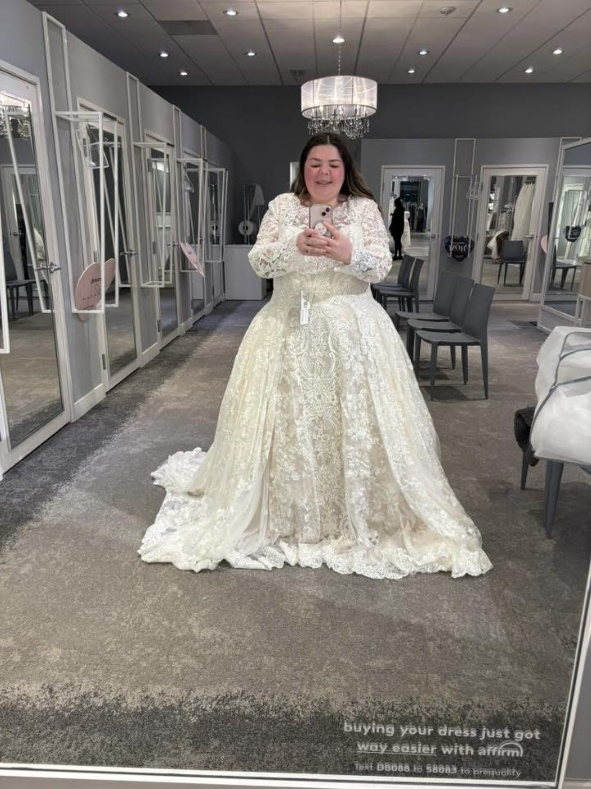 Oleg Cassini, Beaded Lace Wedding Dress with Pleaded Skirt New Wedding Dress  Save 32% - Stillwhite