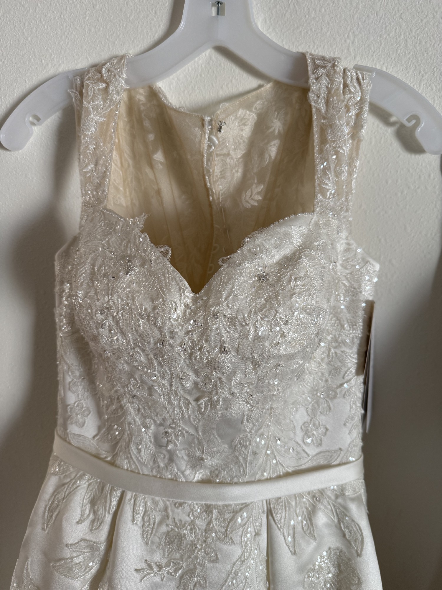 self portrait belted lace midi dress self-portrait - White Embellished Tulle Midi Dress