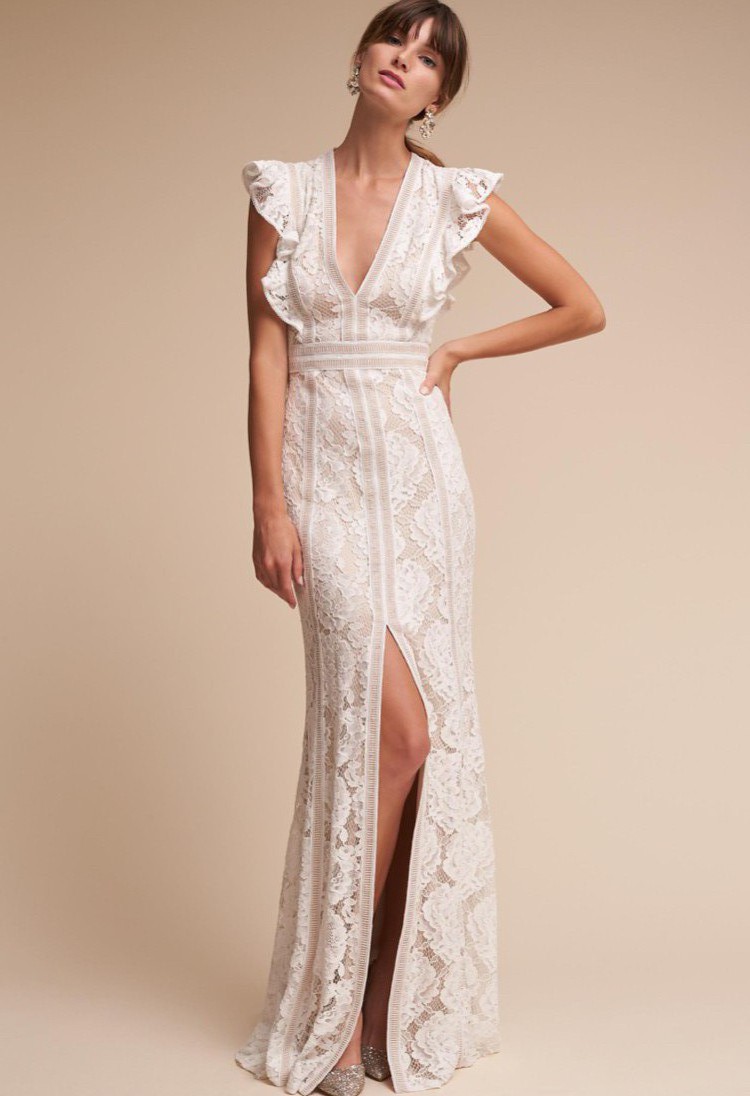 women's burgundy lace dress Burgundy Lace Off The Shoulder Half Sleeves Bridesmaid Dresses, CB0068 main image 0