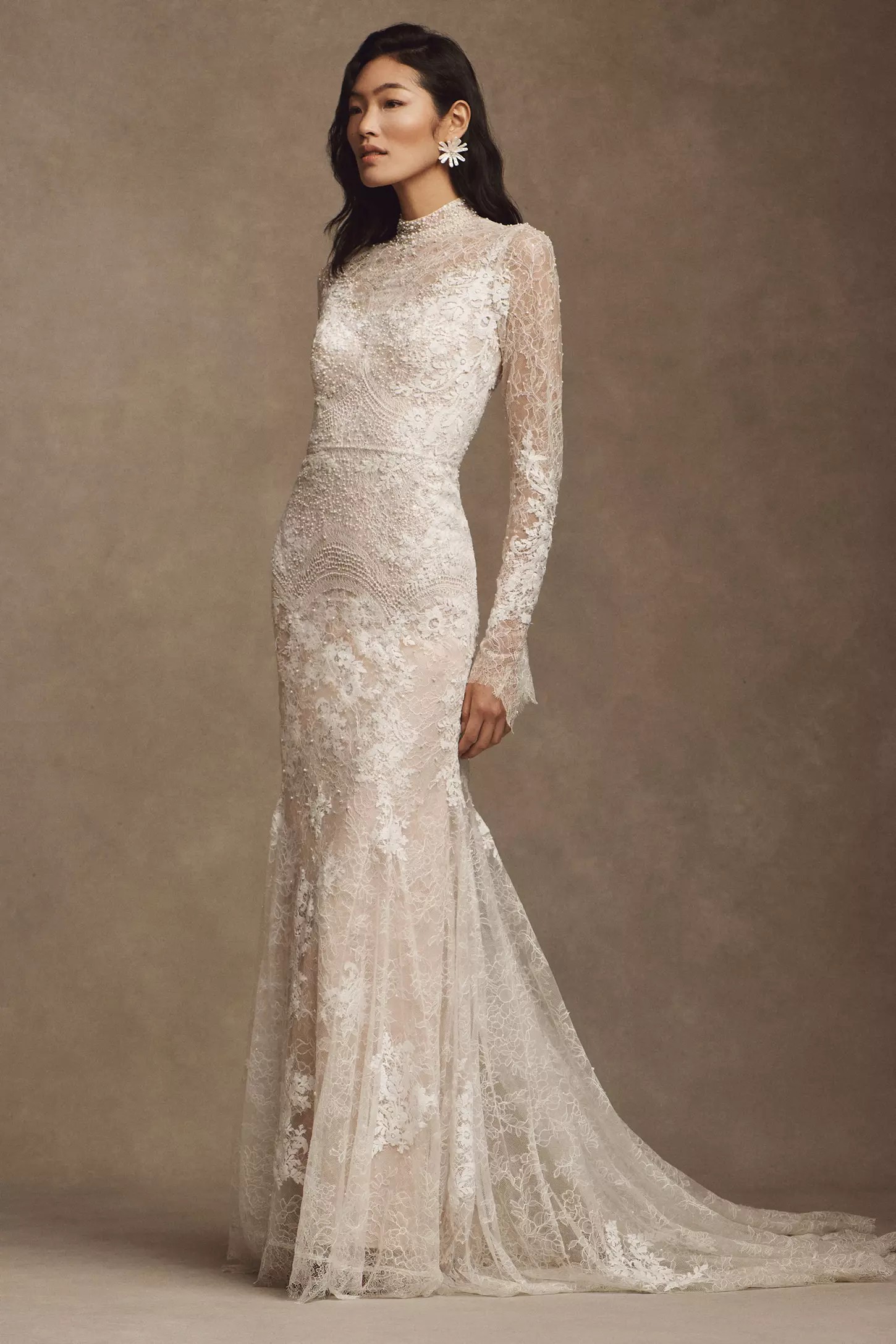 Watters Frances High Neck Lace Wedding Gown Style No. 6868 Wedding