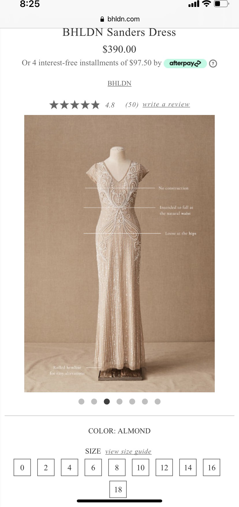 Sanders dress outlet bhldn