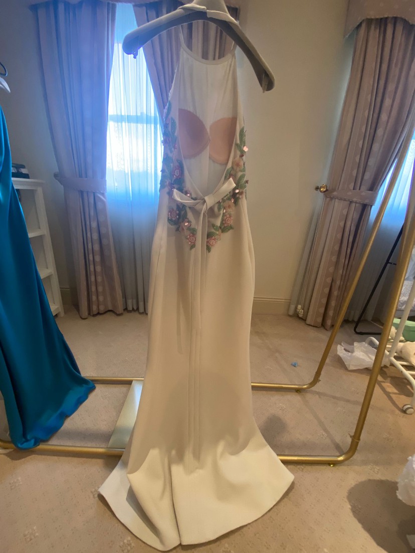 Elie Saab, Embroidered Cady Halter Maxi Dress Wedding Dress Save 72% -  Stillwhite