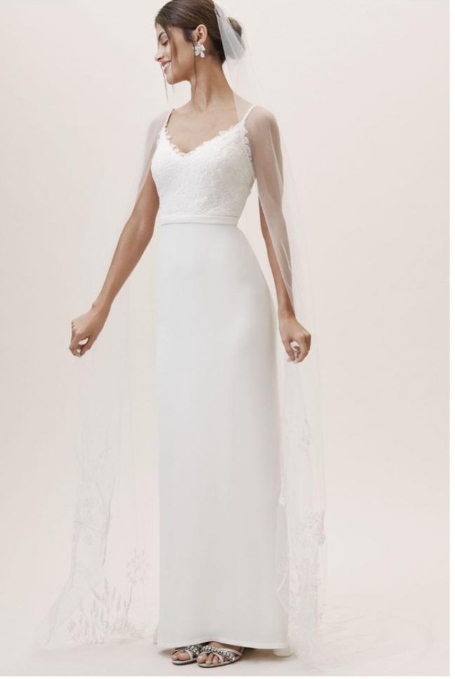 Tadashi Shoji Brett Feminine Wedding Dress