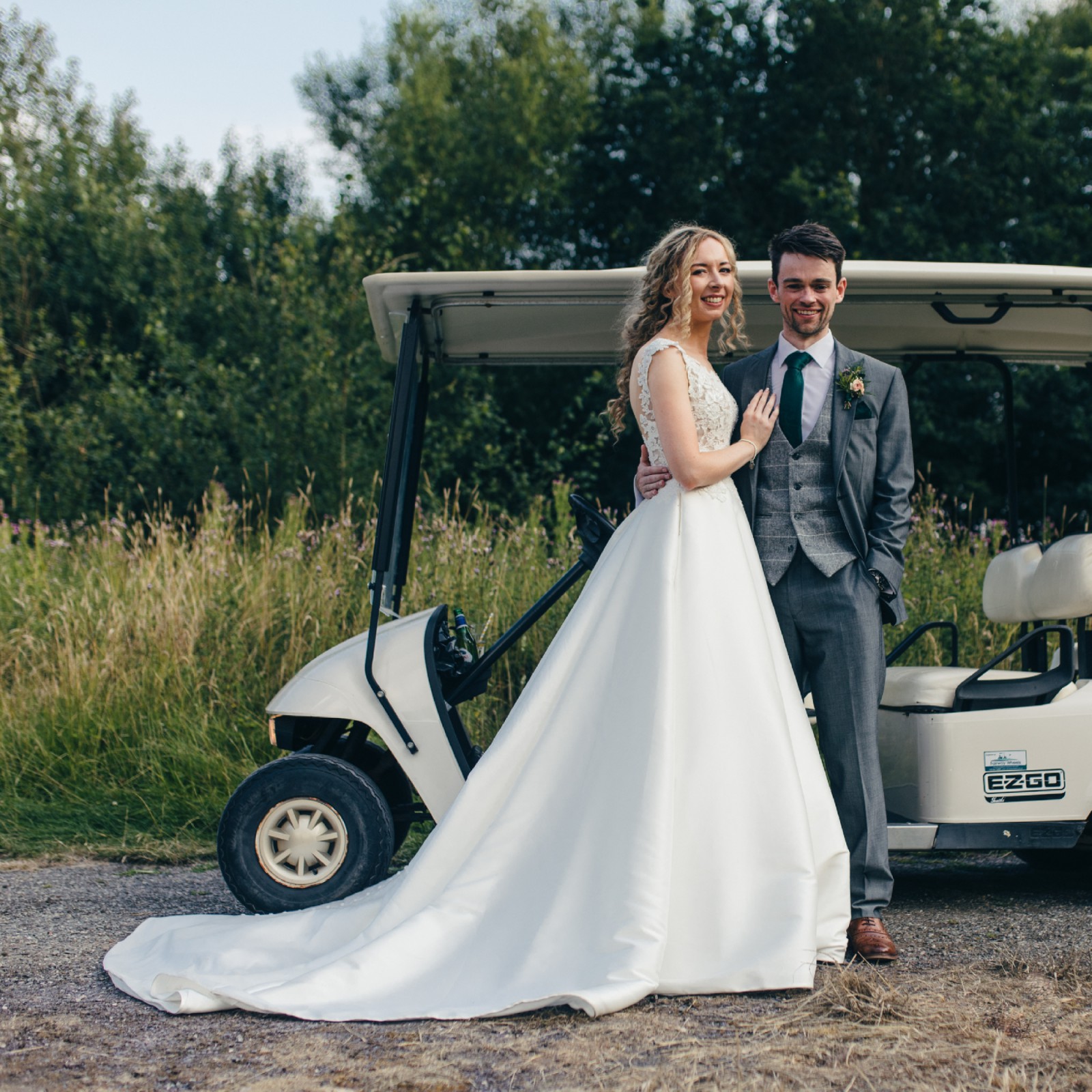 Modern Ballgown Wedding Dress with Illusion Lace