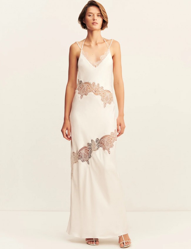 ivory lace junior bridesmaid dresses Charming Lace Applique Scoop 3/4 Sleeves Junior Bridesmaid Dresses