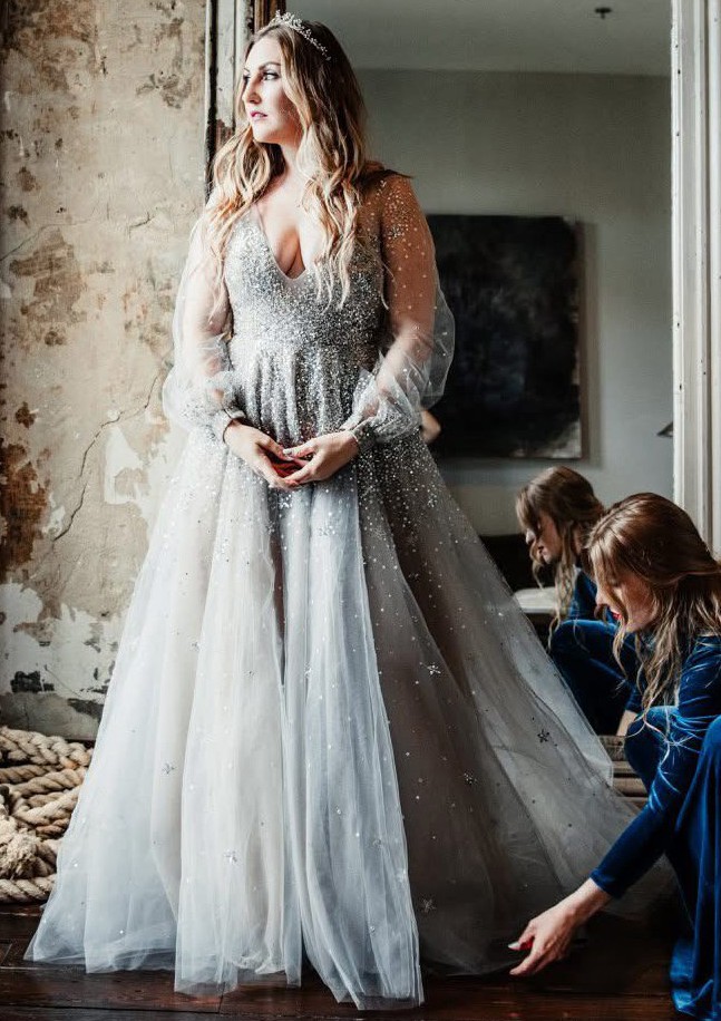 hayley paige glitter dress Hayley Paige main image 0