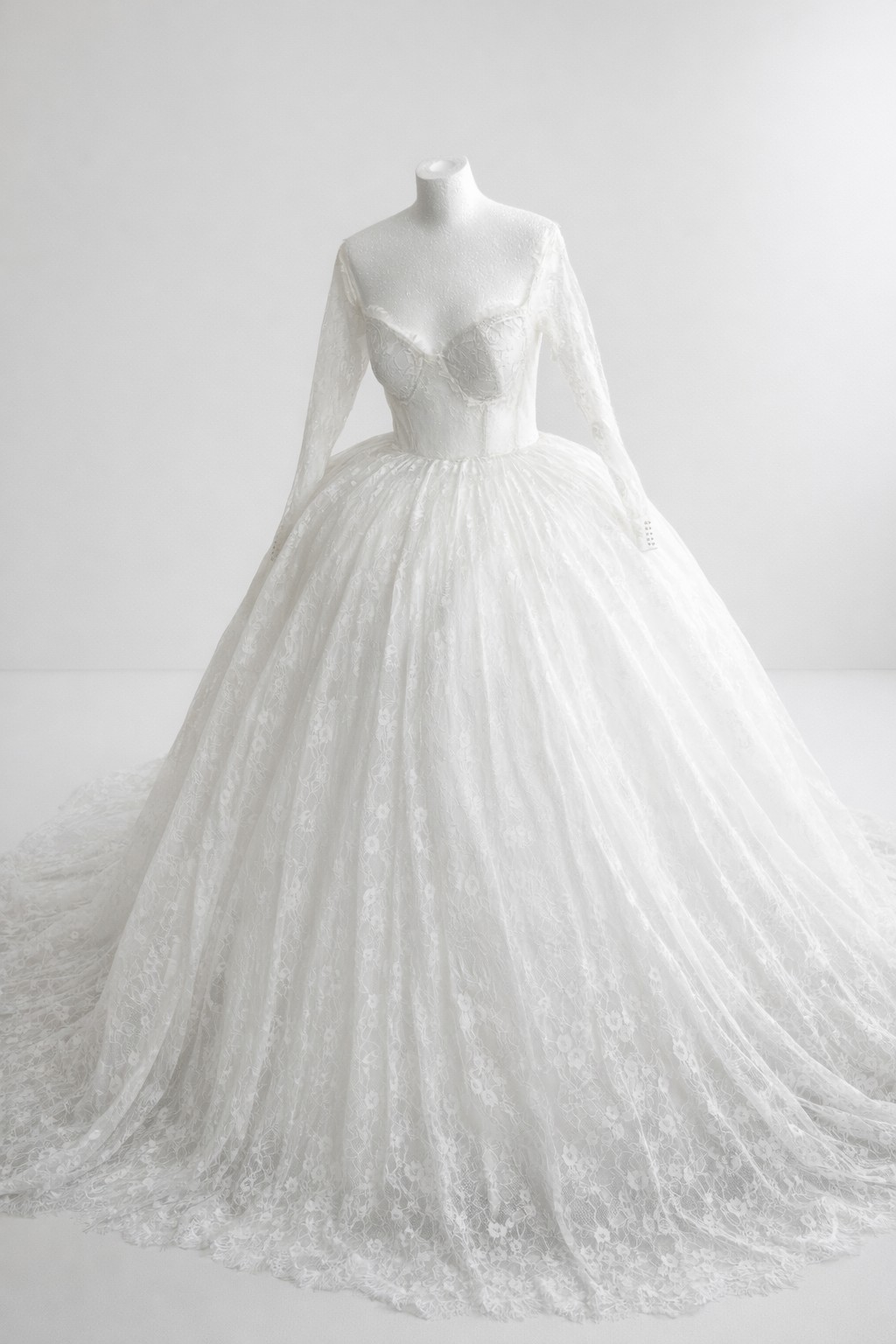 open lace back dress Princess Ball Gown A-Line Wedding Dress Drop-Down Waist Corset 6
