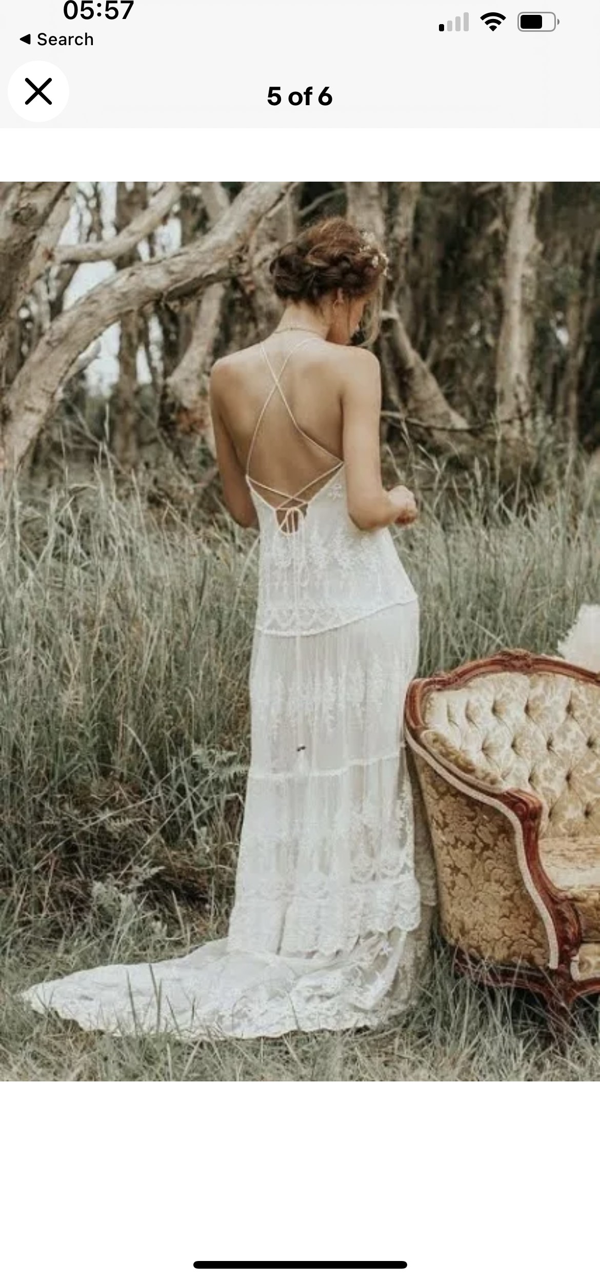 canyon moon mesh gown