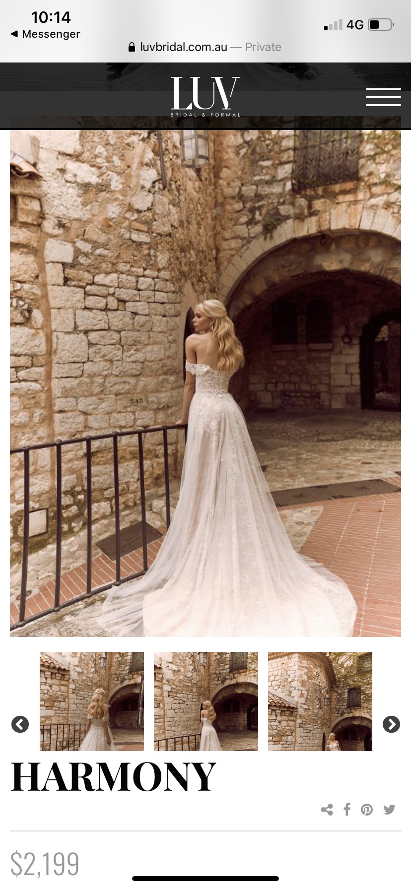 Luv Bridal Harmony New Wedding Dress Save 50% - Stillwhite
