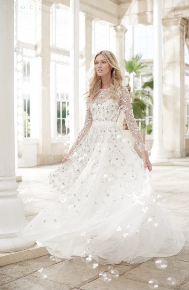 Lace Needle And Thread Astral Dress Midsummer Lace Round Neck Gown  Cream Needle  Thread