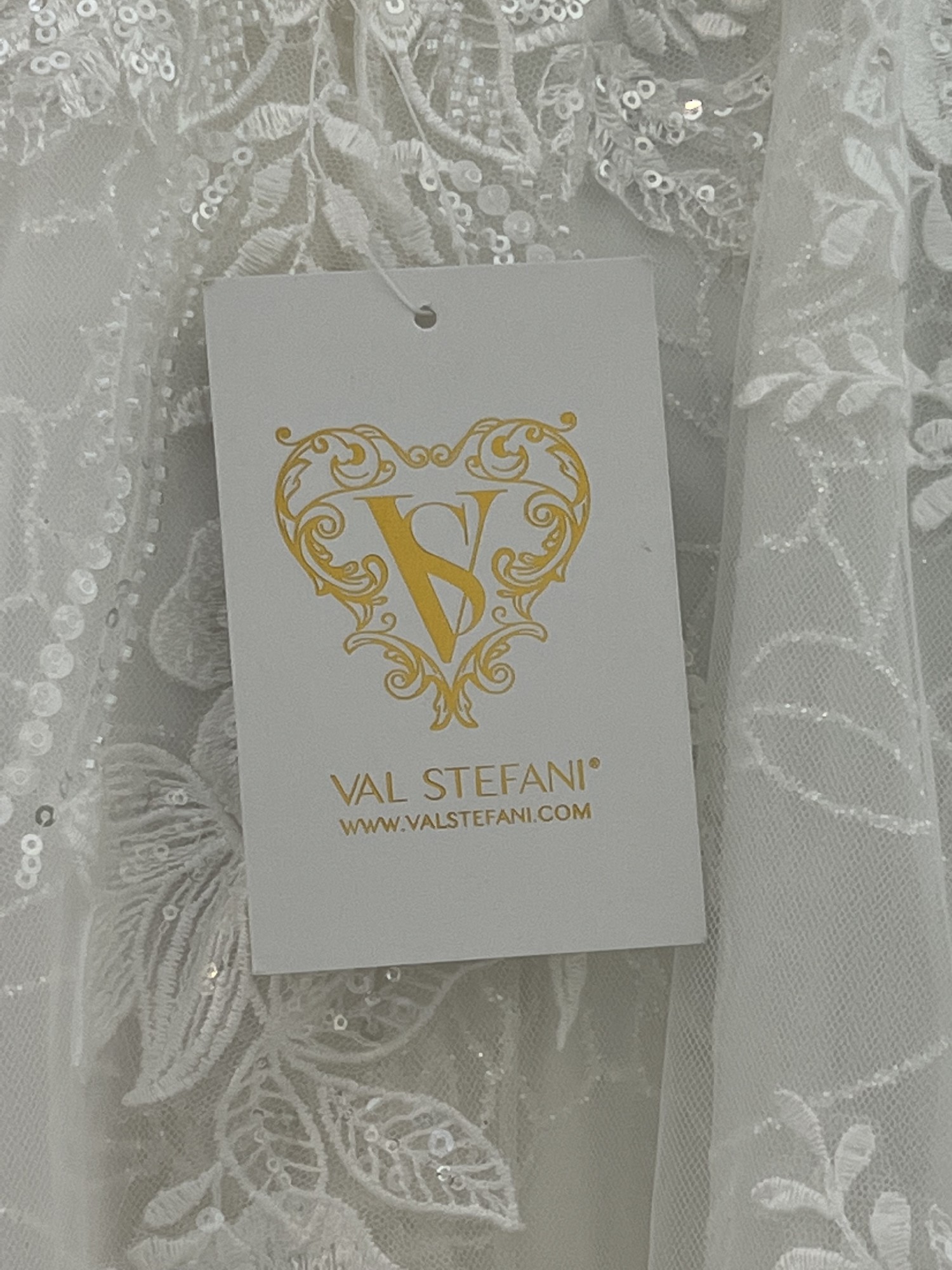 Val Stefani Valencia D8267 Vintage Inspired Stardust Tulle Notch