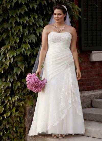 David's Bridal Petal Dress