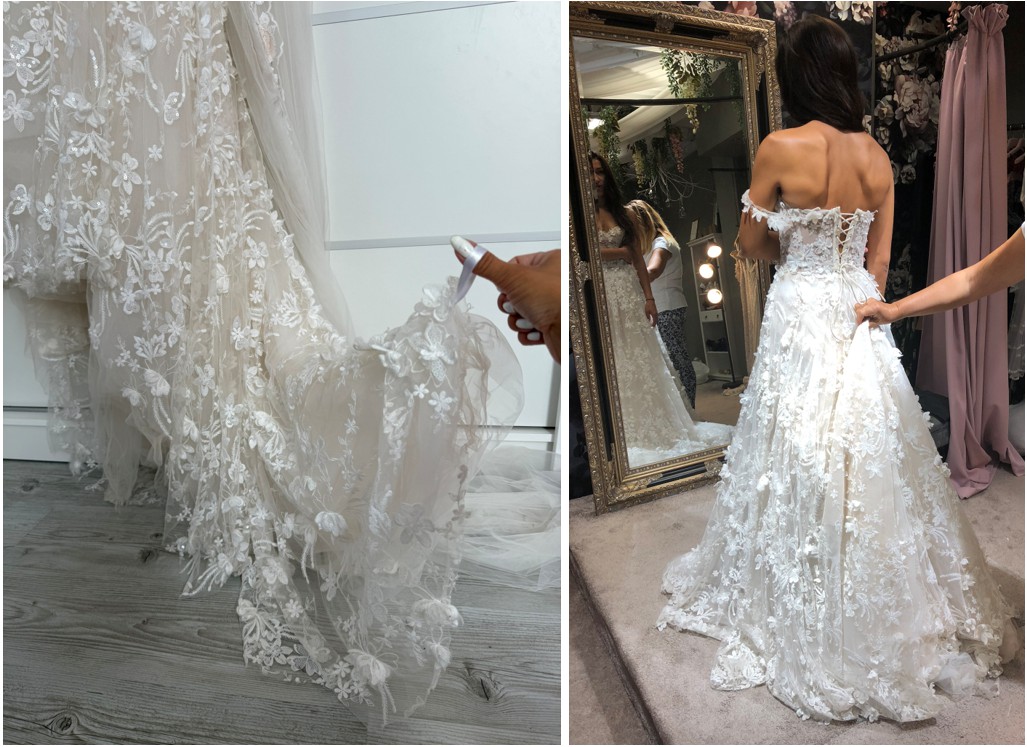 Galia Lahav, GALA 1010 + Haute Couture Bridal Veil Wedding Dress