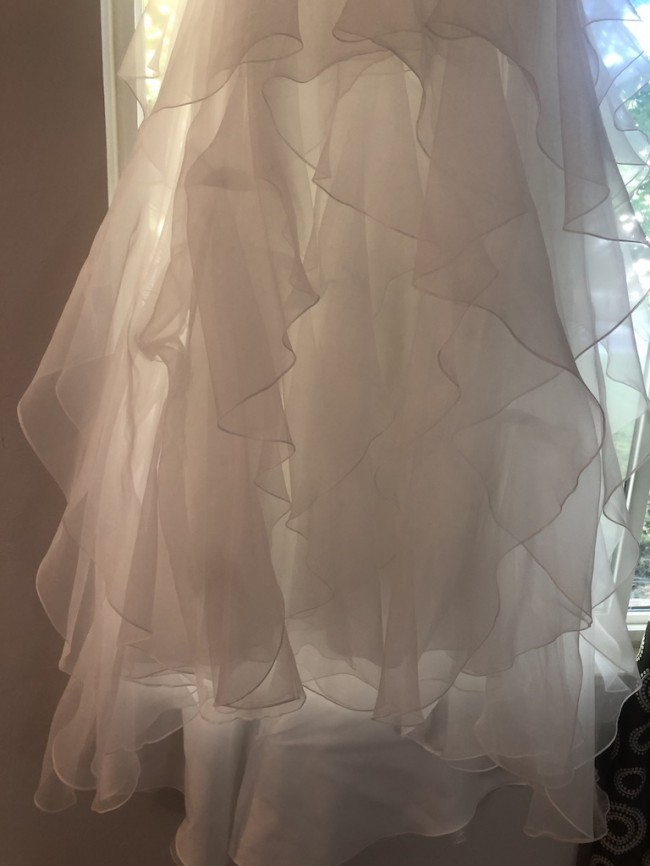 fitted gown with sleeves
