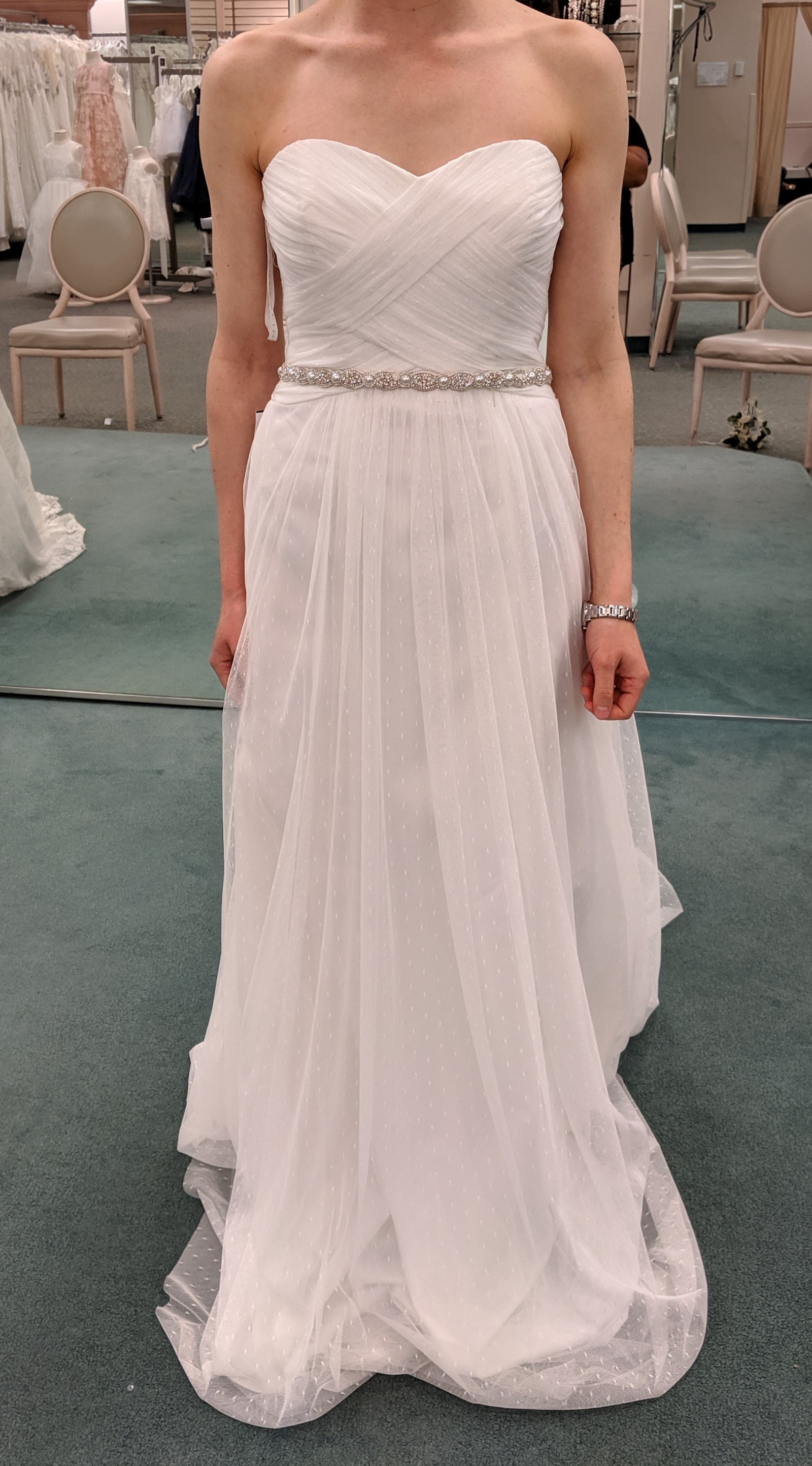 Empire Tulle Wedding Dress