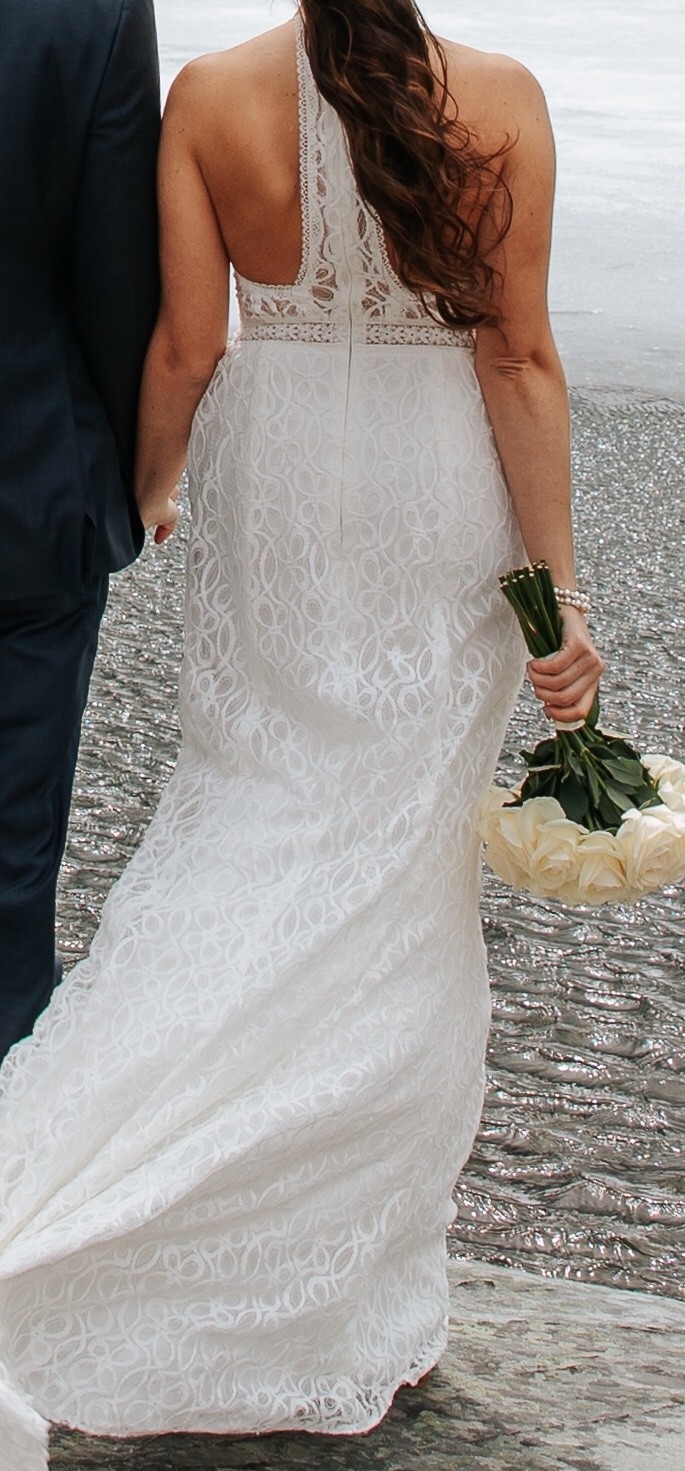 lace racerback wedding dress