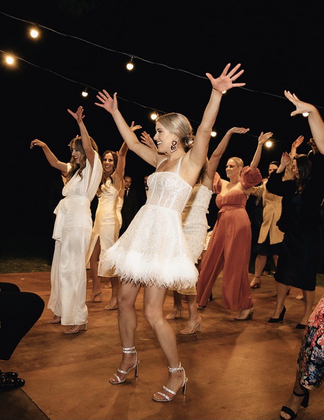 bronx and banco mademoiselle bridal midi dress