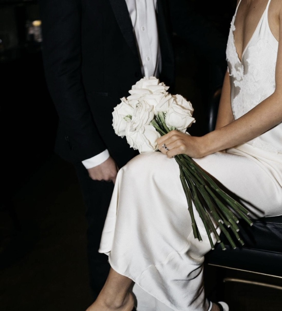 fitted lace wedding dress Rent Asos Edition Eden Crepe Square Neck Cami Dress In Ivory